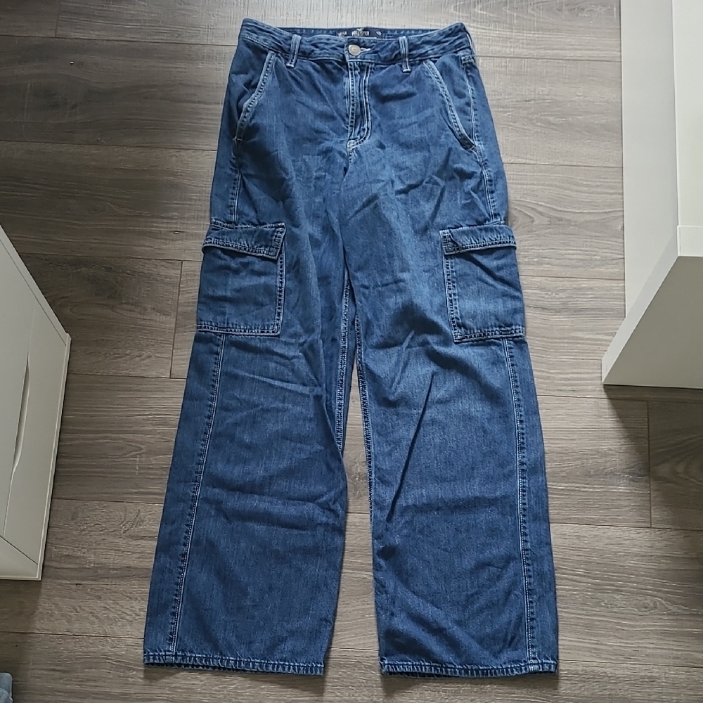 Hollister Blue Cargo Jeans